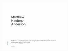 Tablet Screenshot of matthewanderson.cc